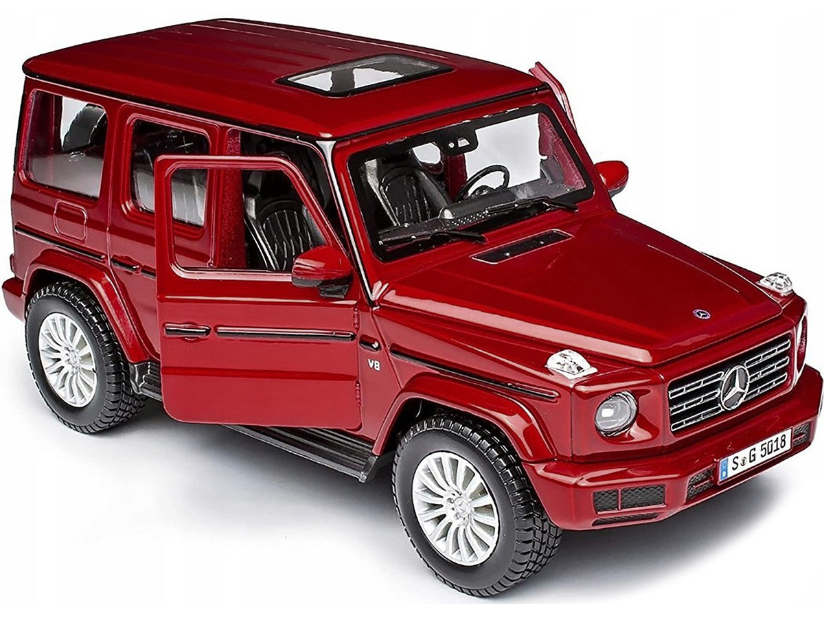 2019 Mercedes Benz G-Class with Sunroof Red Metallic 1/25 Diecast Model Car by Maisto by Maisto