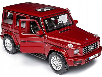 2019 Mercedes Benz G-Class with Sunroof Red Metallic 1/25 Diecast Model Car by Maisto by Maisto