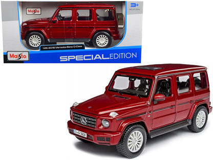 2019 Mercedes Benz G-Class with Sunroof Red Metallic 1/25 Diecast Model Car by Maisto by Maisto