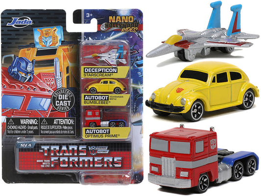 "Transformers" 3 piece Set Release 2 "Nano Hollywood Rides" Diecast Models by Jada by Jada