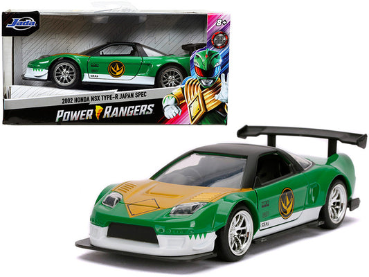 2002 Honda NSX Type-R Japan Spec Green Ranger "Power Rangers" 1/32 Diecast Model Car by Jada by Jada