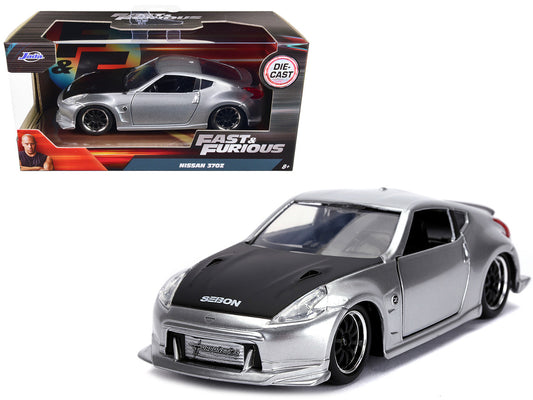 Nissan 370Z Silver with Black Hood "Fast & Furious" Series 1/32 Diecast Model Car by Jada by Jada
