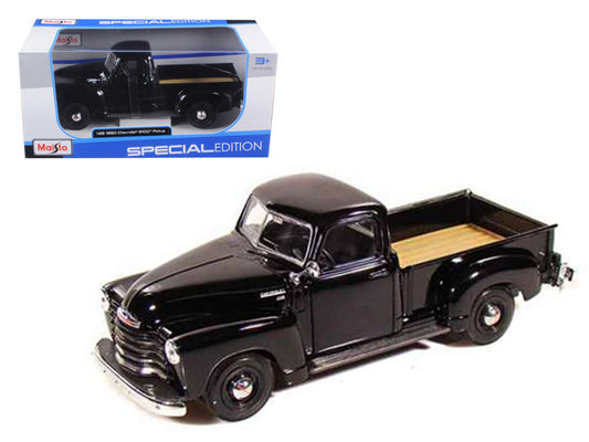 1950 Chevrolet 3100 Pickup Truck Black 1/25 Diecast Model Car by Maisto by Maisto