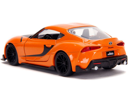 Toyota GR Supra Orange with Black Stripes "Fast & Furious 9 F9" (2021) Movie 1/32 Diecast Model Car by Jada by Jada