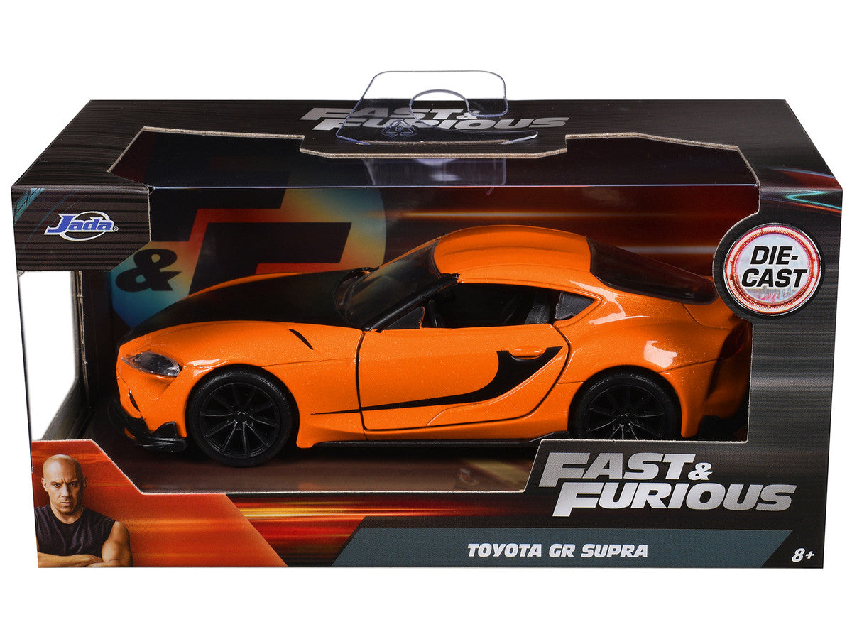 Toyota GR Supra Orange with Black Stripes "Fast & Furious 9 F9" (2021) Movie 1/32 Diecast Model Car by Jada by Jada