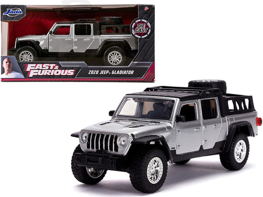 2020 Jeep Gladiator Pickup Truck Silver with Black Top "Fast & Furious" Movie 1/32 Diecast Model Car by Jada by Jada