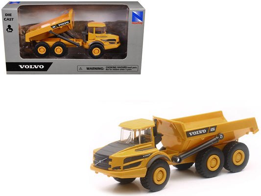 Volvo A25G Dump Truck Yellow Diecast Model by New Ray by New Ray