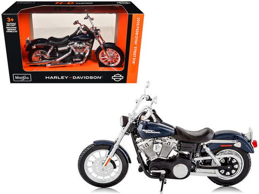 2006 Harley Davidson FXDBI Dyna Street Bob Bike Motorcycle Model 1/12 by Maisto by Maisto