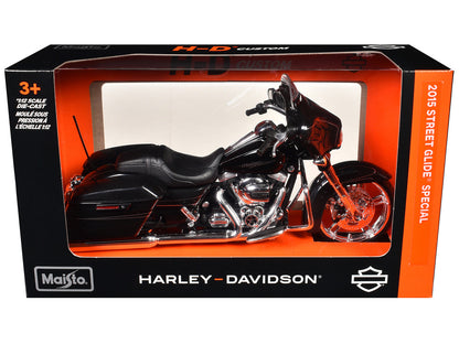 2015 Harley-Davidson Street Glide Special Black 1/12 Diecast Motorcycle Model by Maisto by Maisto