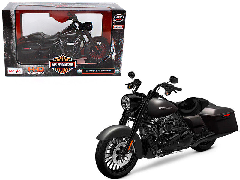 2017 Harley-Davidson King Road Special Black 1/12 Diecast Motorcycle Model by Maisto by Maisto