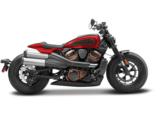 2024 Harley Davidson Sportster S Motorcycle Red Metallic and Black "H-D Custom" Series 1/12 Diecast Model Car by Maisto by Maisto