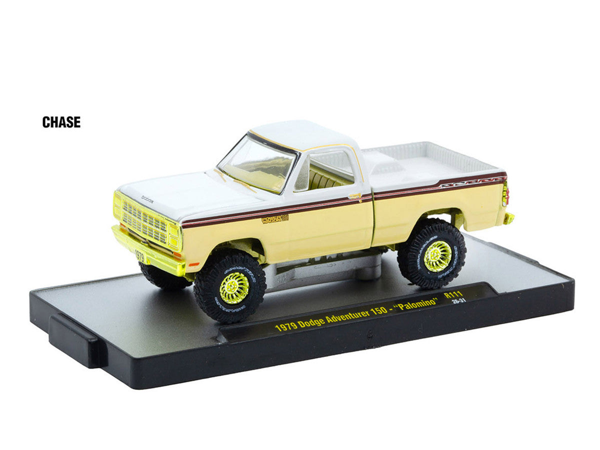 "Auto-Thentics" 6 piece Set Release 111 IN DISPLAY CASES Limited Edition 1/64 Diecast Model Cars by M2 Machines-1