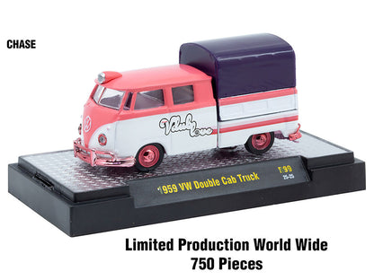 "Auto-Thentics" 6 piece Set Release 99 IN DISPLAY CASES Limited Edition 1/64 Diecast Model Cars by M2 Machines by M2