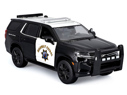 2021 Chevrolet Tahoe "California Highway Patrol" Black and White "Authority" "Maisto Design" Series 1/26 Diecast Model Car by Maisto by Maisto