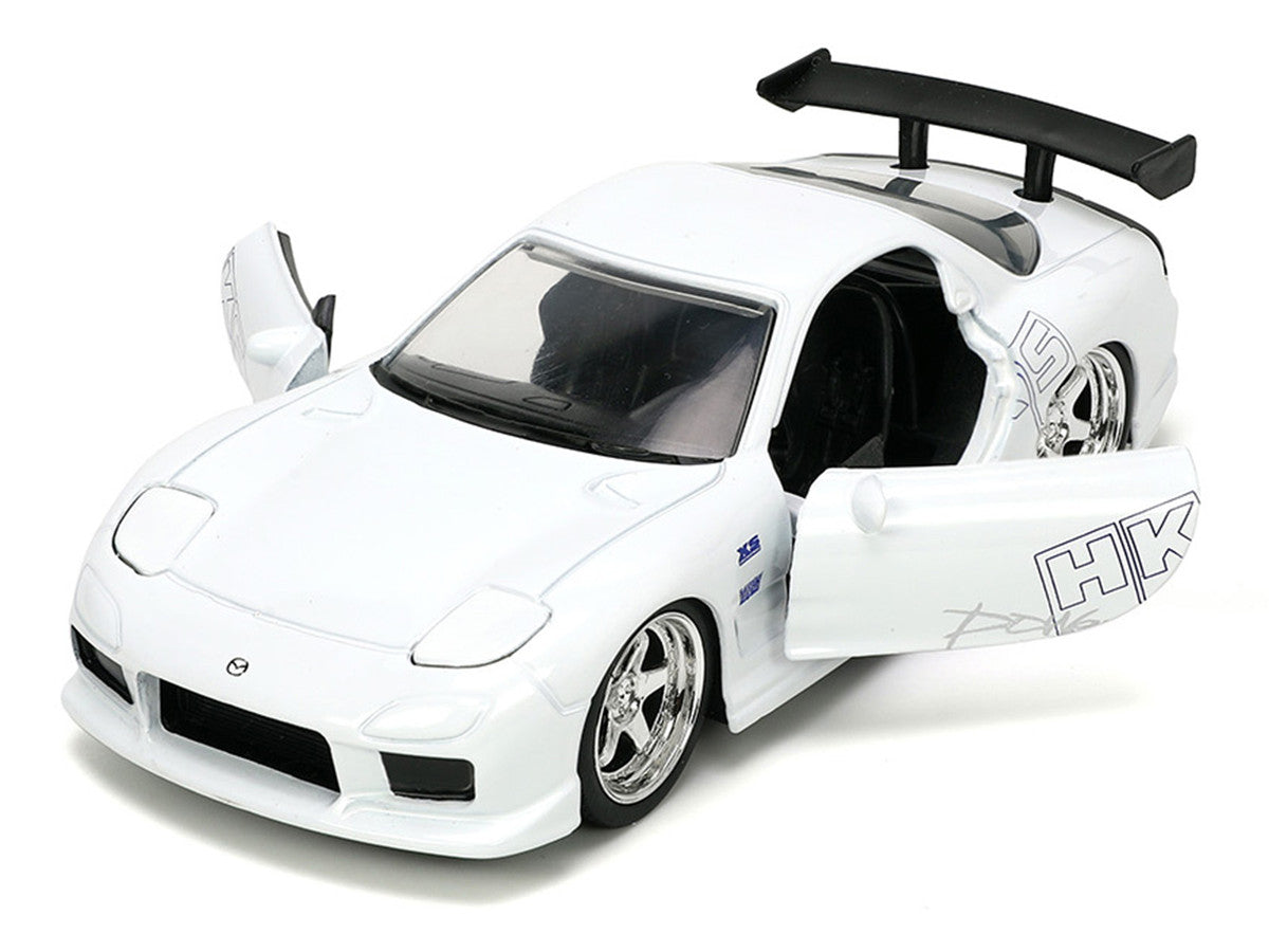 1993 Mazda RX-7 "HKS" White "The Fast and the Furious" (2001) Movie "25 Years of Fast & Furious" Series 1/32 Diecast Model Car by Jada by Jada