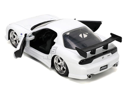 1993 Mazda RX-7 "HKS" White "The Fast and the Furious" (2001) Movie "25 Years of Fast & Furious" Series 1/32 Diecast Model Car by Jada by Jada
