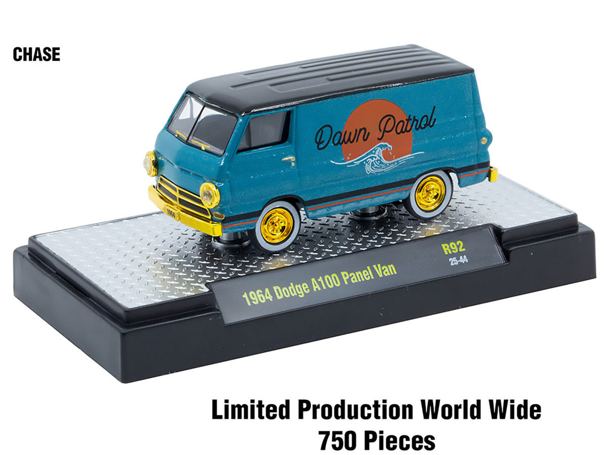 "Auto Meets" Set of 6 Cars IN DISPLAY CASES Release 92 Limited Edition 1/64 Diecast Model Cars by M2 Machines by M2