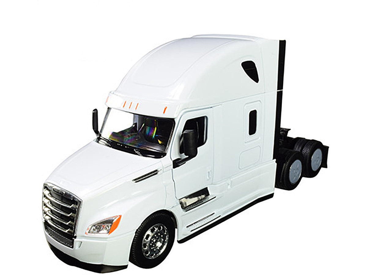 Freightliner Cascadia Truck White "Transporter" 1/32 Diecast Model by Welly by Welly