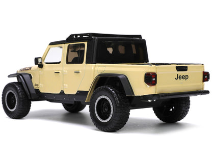 2020 Jeep Gladiator Rubicon Pickup Truck Cream with Roof Rack with Extra Wheels "Just Trucks" Series 1/24 Diecast Model Car by Jada by Jada