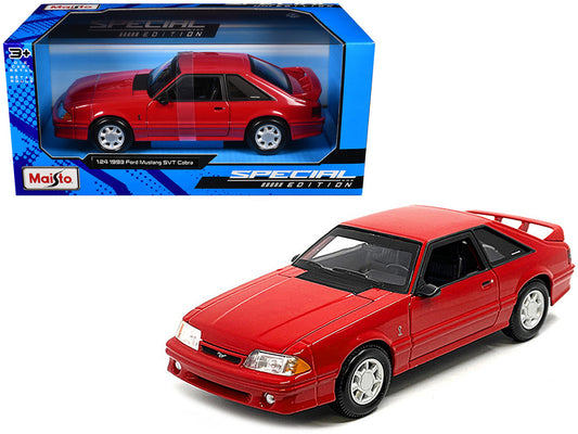 1993 Ford Mustang SVT Cobra Red "Special Edition" Series 1/24 Diecast Model Car by Maisto by Maisto