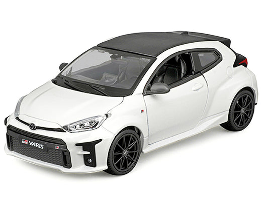 2021 Toyota GR Yaris White with Carbon Top "Special Edition" Series 1/24 Diecast Model Car by Maisto by Maisto