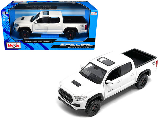 2023 Toyota Tacoma TRD PRO Pickup Truck White with Sunroof "Special Edition" Series 1/27 Diecast Model Car by Maisto by Maisto