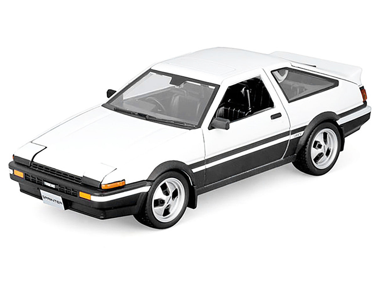 Toyota Sprinter Trueno AE86 RHD (Right Hand Drive) White with Black Stripes "Special Edition" Series 1/24 Diecast Model Car by Maisto by Maisto