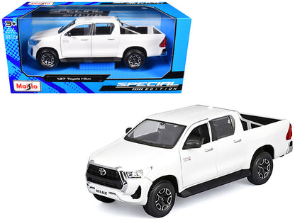 Toyota Hilux Pickup Truck White "Special Edition" Series 1/27 Diecast Model Car by Maisto by Maisto