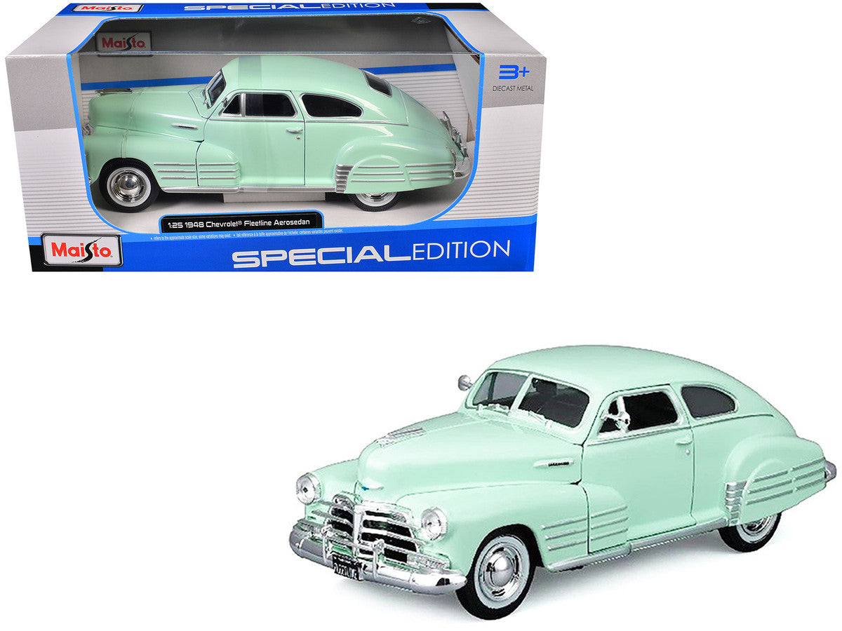 1948 Chevrolet Fleetline Aerosedan Light Green "Special Edition" Series 1/25 Diecast Model Car by Maisto by Maisto