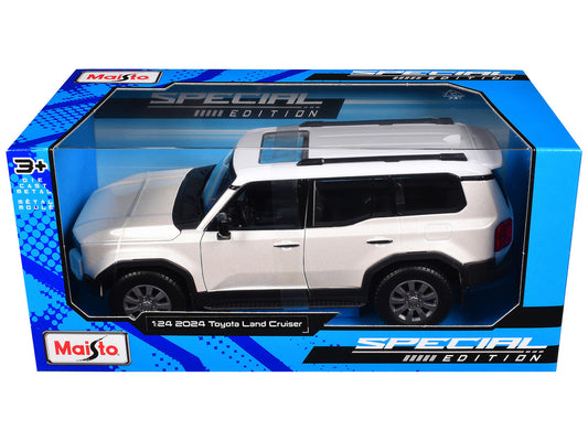2024 Toyota Land Cruiser Pearl White Metallic with White Top "Special Edition" Series 1/24 Diecast Model Car by Maisto by Maisto