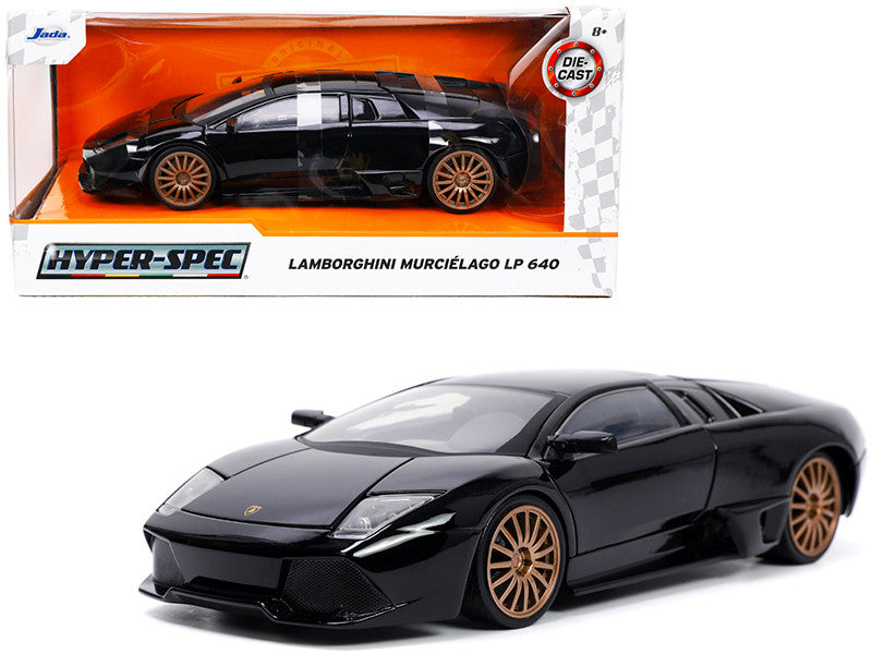 Lamborghini Murcielago LP640 Black with Copper Wheels "Hyper-Spec" Series 1/24 Diecast Model Car by Jada by Jada