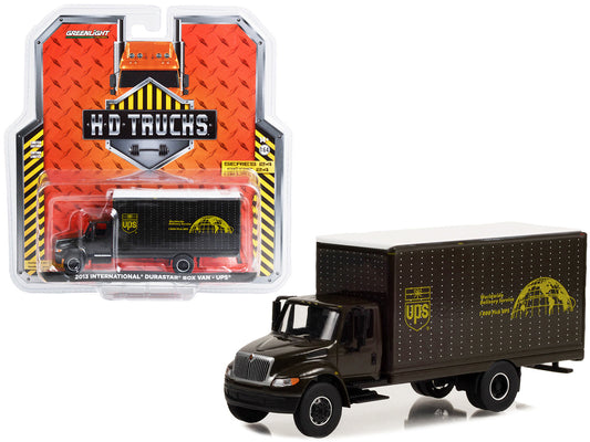2013 International Durastar Box Van "UPS (United Parcel Service) Worldwide Delivery Service" "Heavy Duty H.D. Trucks" Series 24 1/64 Diecast Model Car by Greenlight by Greenlight