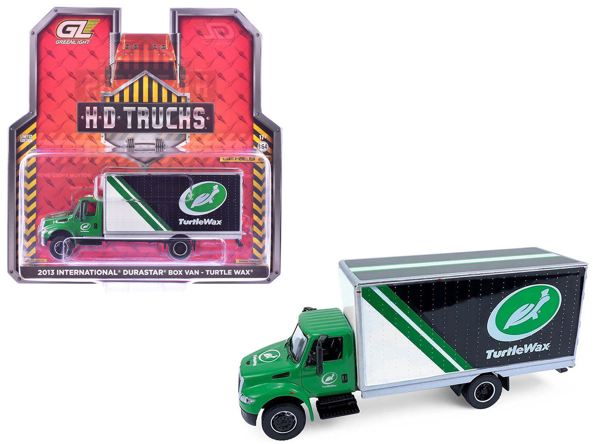 2013 International Durastar Box Van "Turtle Wax" Green "H.D. Trucks" Series 26 1/64 Diecast Model Car by Greenlight by Greenlight