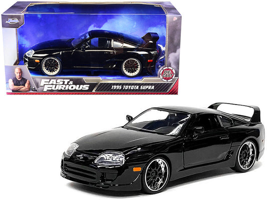 1995 Toyota Supra Black "Fast & Furious" Movie 1/24 Diecast Model Car by Jada by Jada