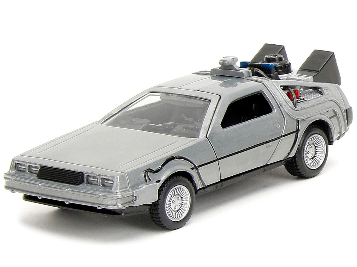 "Back to the Future" Delorean Set of 3 pieces "Hollywood Rides" Series 1/32 Diecast Model Car by Jada by Jada