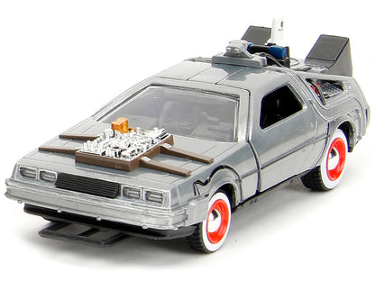 "Back to the Future" Delorean Set of 3 pieces "Hollywood Rides" Series 1/32 Diecast Model Car by Jada by Jada
