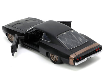 1968 Dodge Charger Widebody Matt Black with Bronze Tail Stripe "F9" (2021) Movie "Fast & Furious" Series 1/32 Diecast Model Car by Jada by Jada
