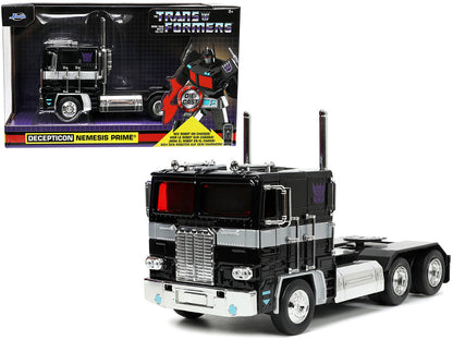 Decepticon Nemesis Prime with Robot on Chassis "Transformers" TV Series "Hollywood Rides" Series 1/24 Diecast Model by Jada by Jada