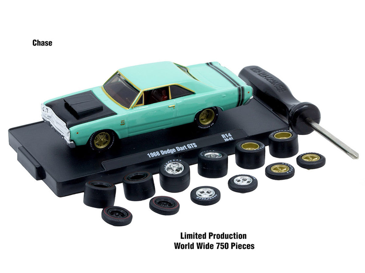 "Auto Wheels" 3 piece Car Set Release 14 Limited Edition to 2368 pieces Worldwide 1/64 Diecast Model Cars by M2 Machines by M2