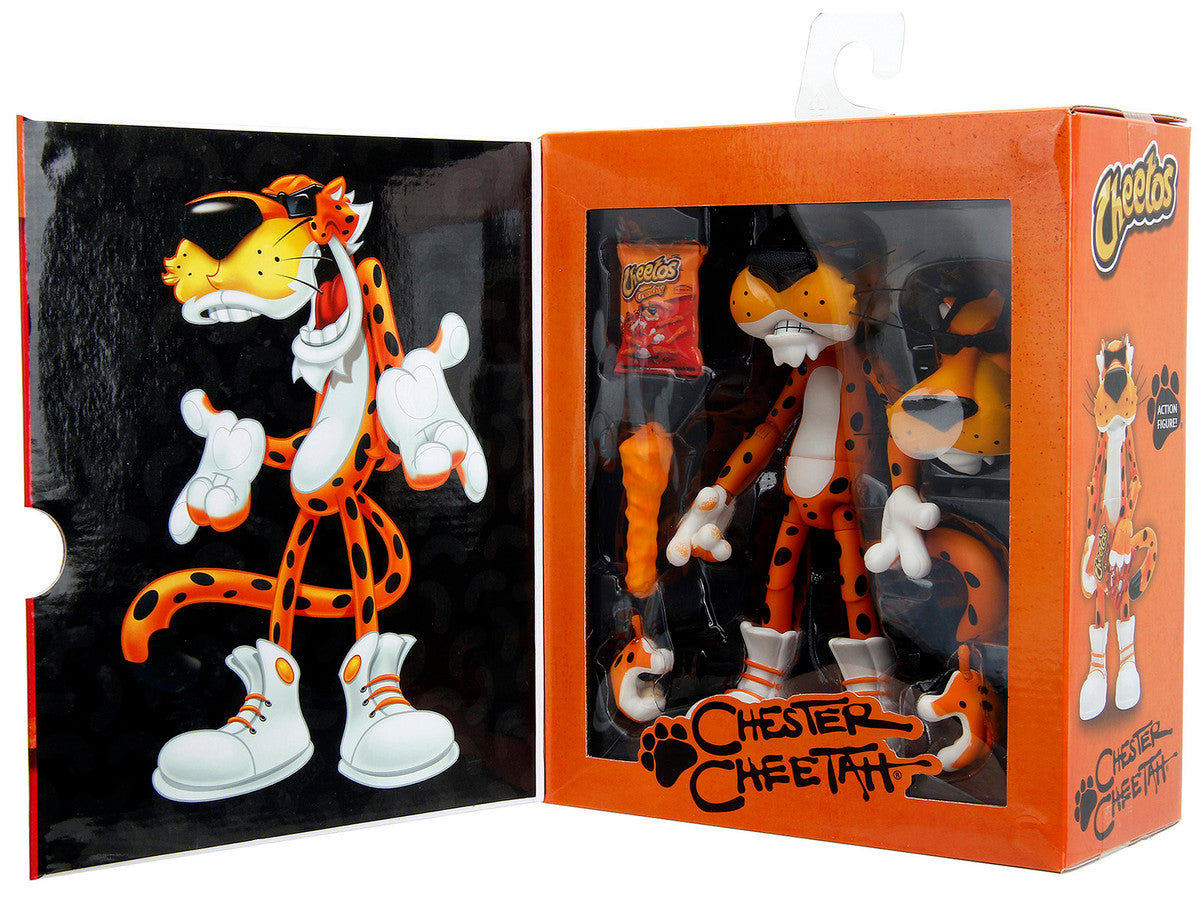 Chester Cheetah 5.5" Figure with Accessories and Alternate Head and Hands "Cheetos Crunchy" model by Jada by Jada