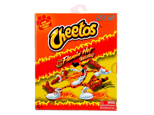 Chester Cheetah 5.5" Glow-in-the-Dark Figure with Accessories and Alternate Head and Hands "Flamin' Hot Cheetos Crunchy" Model by Jada by Jada