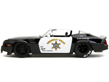 1979 Chevrolet Camaro Z28 Police Black and White "Highway Drag" "Bigtime Muscle" Series 1/24 Diecast Model Car by Jada by Jada