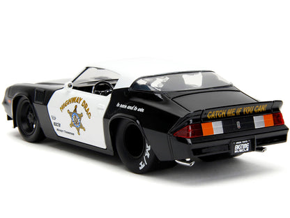 1979 Chevrolet Camaro Z28 Police Black and White "Highway Drag" "Bigtime Muscle" Series 1/24 Diecast Model Car by Jada by Jada
