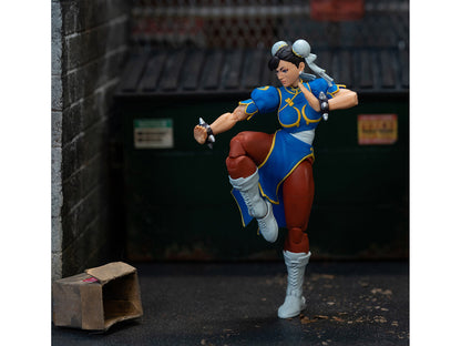 Chun-Li 6" Moveable Figure with Accessories and Alternate Head and Hands "Ultra Street Fighter II: The Final Challengers" (2017) Video Game model by Jada-2