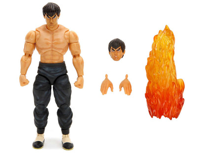 Fei Long 6" Moveable Figure with Accessories and Alternate Head and Hands "Ultra Street Fighter II: The Final Challengers" (2017) Video Game model by Jada by Jada