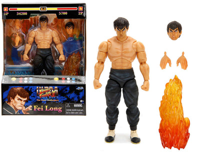 Fei Long 6" Moveable Figure with Accessories and Alternate Head and Hands "Ultra Street Fighter II: The Final Challengers" (2017) Video Game model by Jada by Jada
