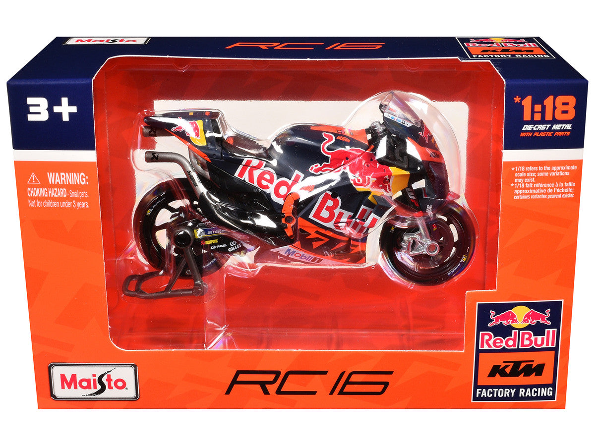 KTM RC16 Motorcycle #33 Brad Binder MotoGP "Red Bull KTM Factory Racing" 1/18 Diecast Model by Maisto by Maisto