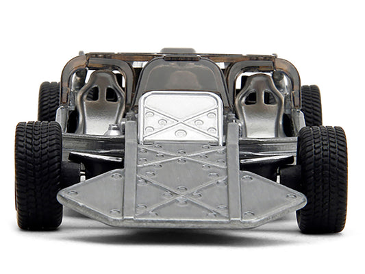Flip Car Raw Metal "Fast & Furious 6" (2013) Movie "25 Years of Fast & Furious" Series 1/32 Diecast Model Car by Jada by Jada