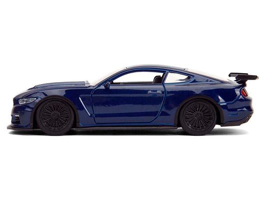 2016 Ford Mustang GT Dark Blue Metallic with White Stripe "F9" (2021) Movie "Fast & Furious" Series 1/32 Diecast Model Car by Jada by Jada