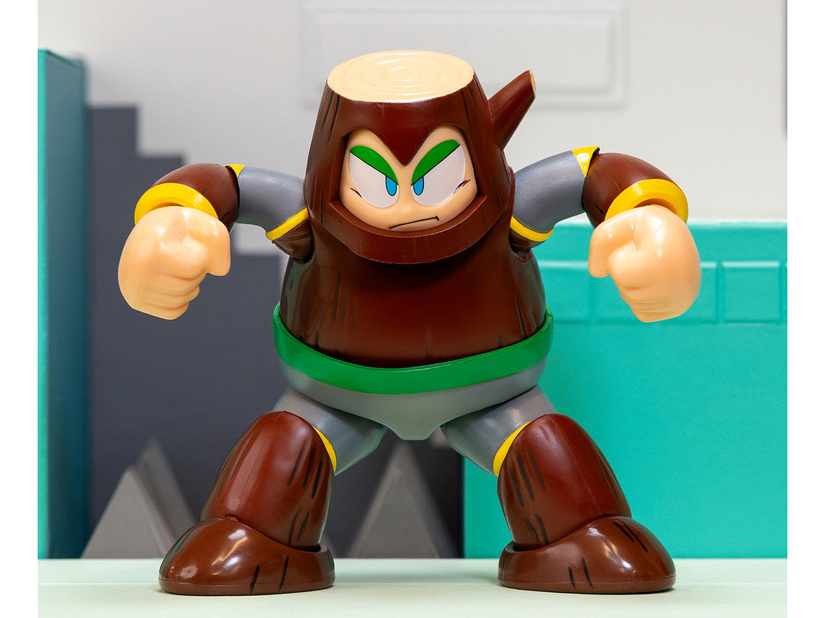 Wood Man 5" Moveable Figure (Deluxe Version) with Accessories and Alternate Head and Hands "Mega Man" (1987) Video Game Model by Jada by Jada